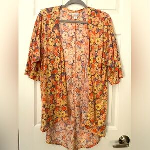 “Lindsay” high low kimono